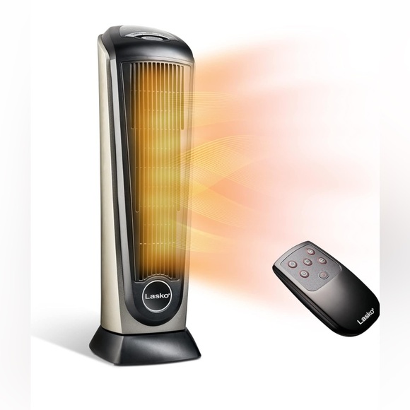 Oscillating Ceramic Tower Space Heater for Home with Adjustable Thermostat - Picture 1 of 8